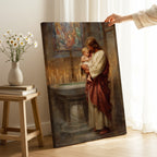 Jesus Blessing a Baby in Church