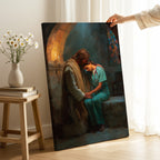 Jesus Comforting a Nurse in a Church