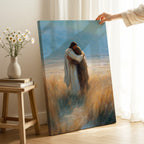 His Embrace - Jesus Embracing Distraught Man in Field