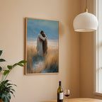 His Embrace - Jesus Embracing Distraught Man in Field