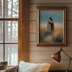 His Embrace - Jesus Embracing Distraught Man in Field