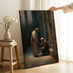 Jesus Comforting Elderly Asian Man in Church