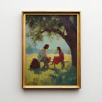 Jesus Listening to a Young Woman in Nature