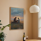 Jesus Praying with a Young Woman by the Ocean