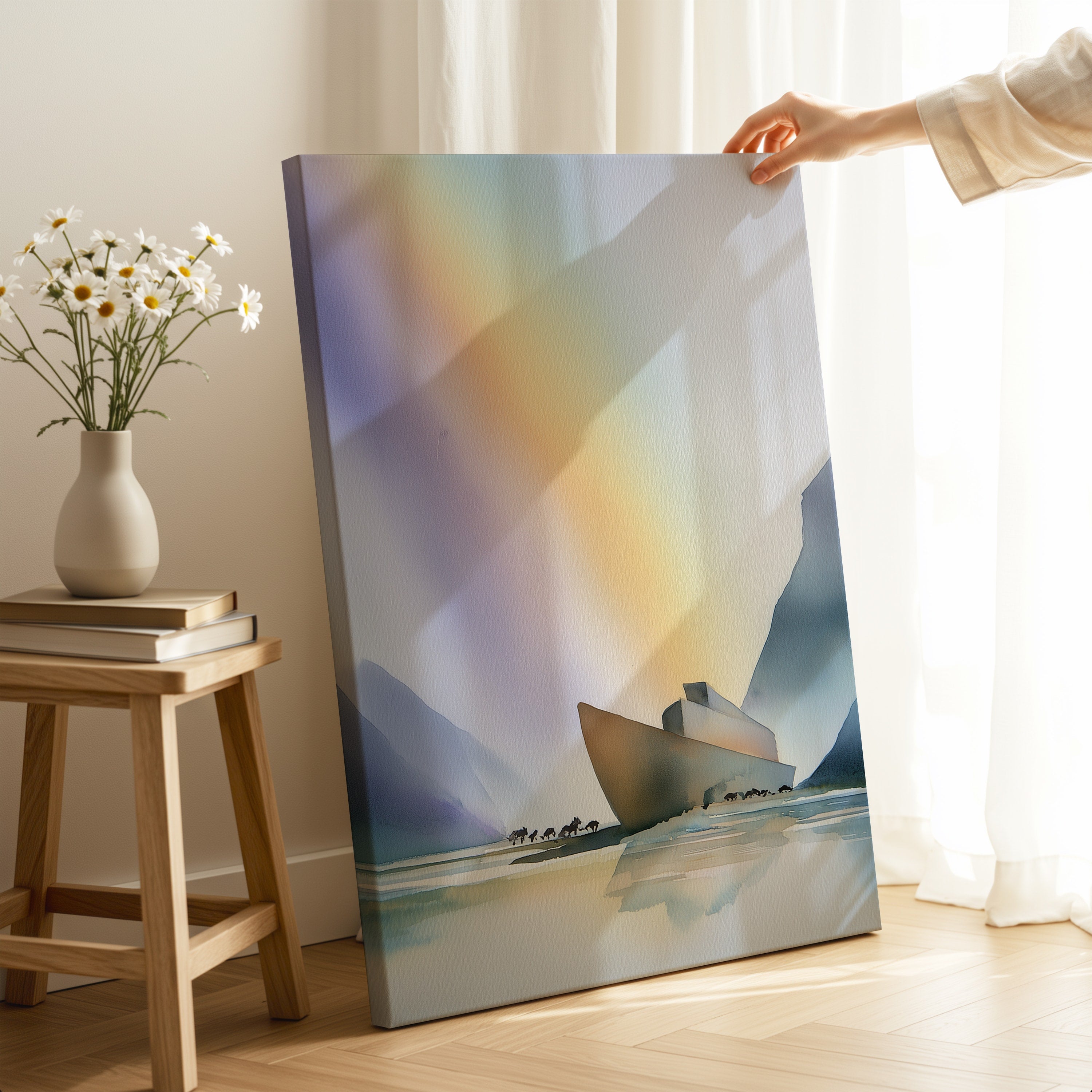 Noah's Arc - Abstract Watercolor