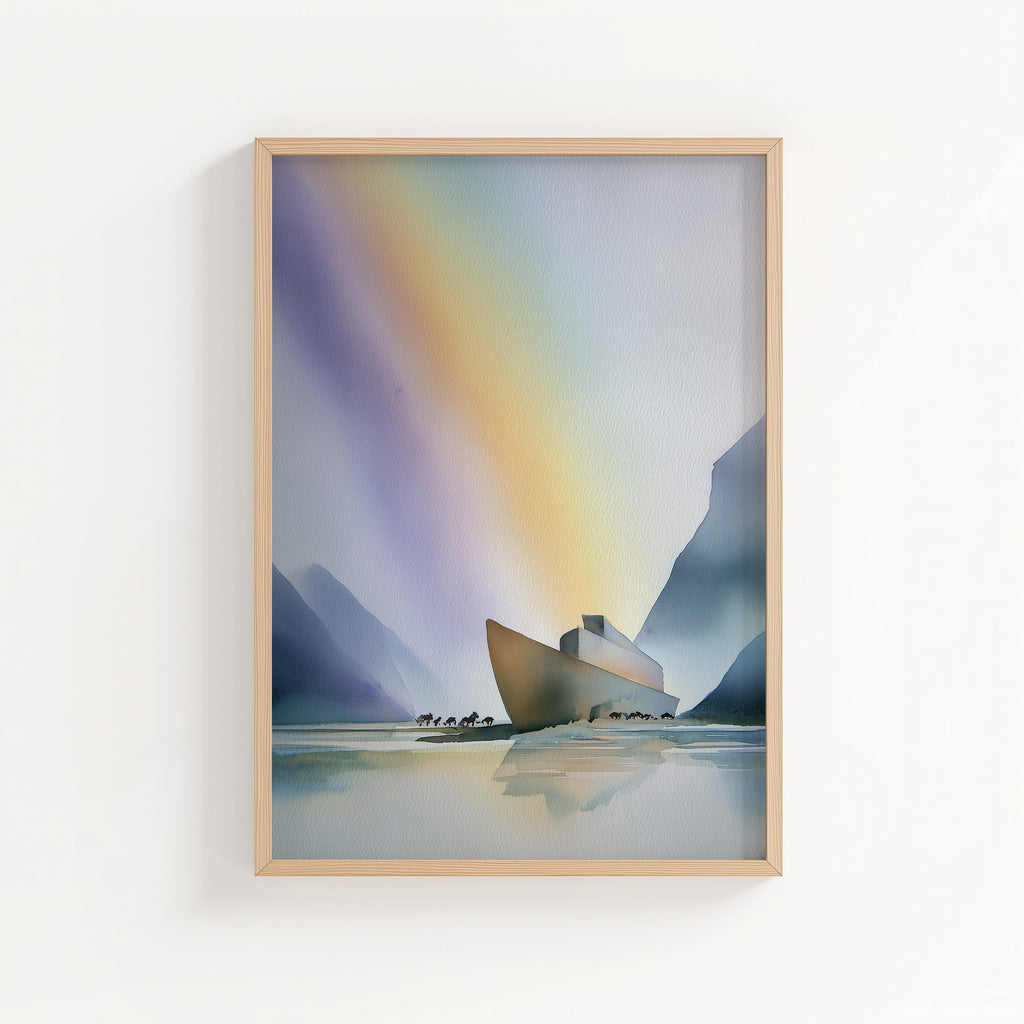 Noah's Arc - Abstract Watercolor