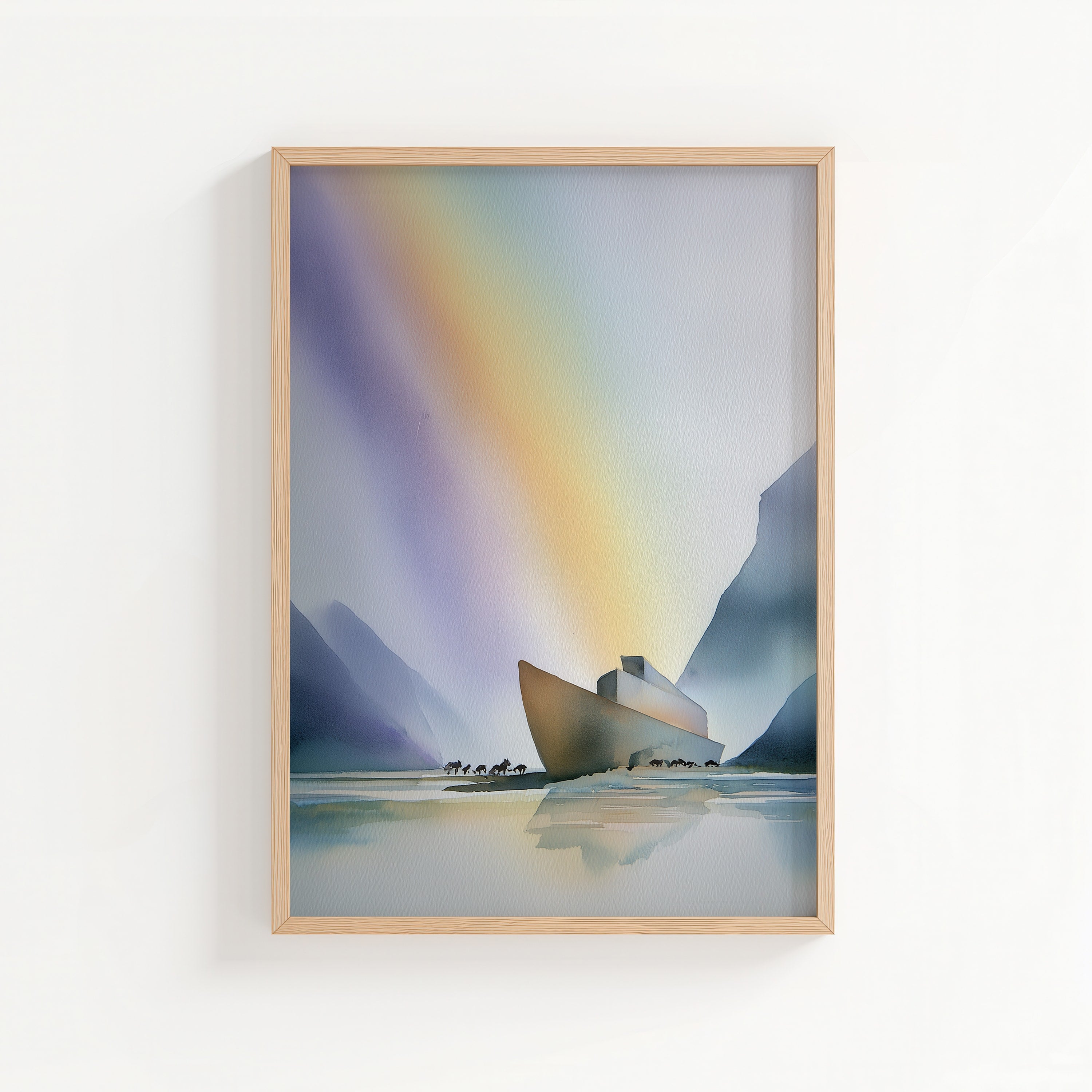 Noah's Arc - Abstract Watercolor