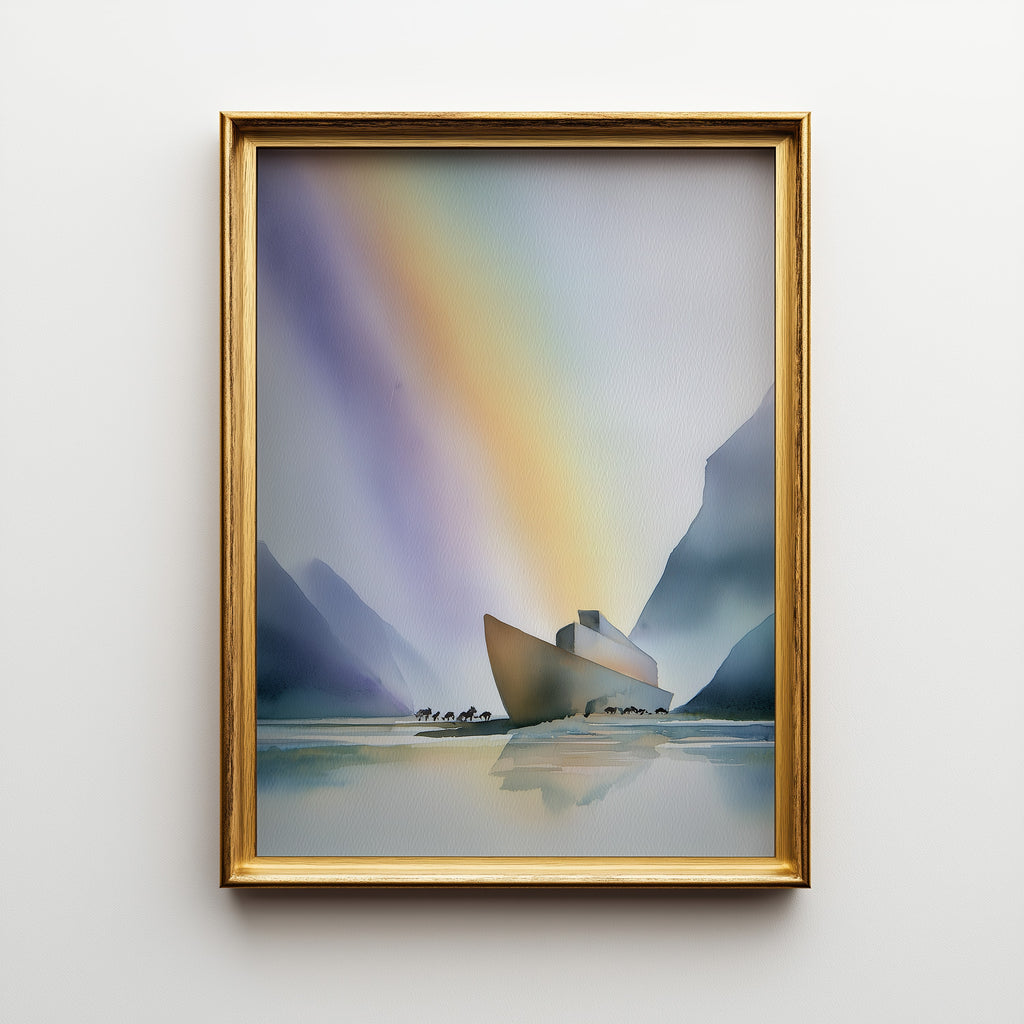 Noah's Arc - Abstract Watercolor