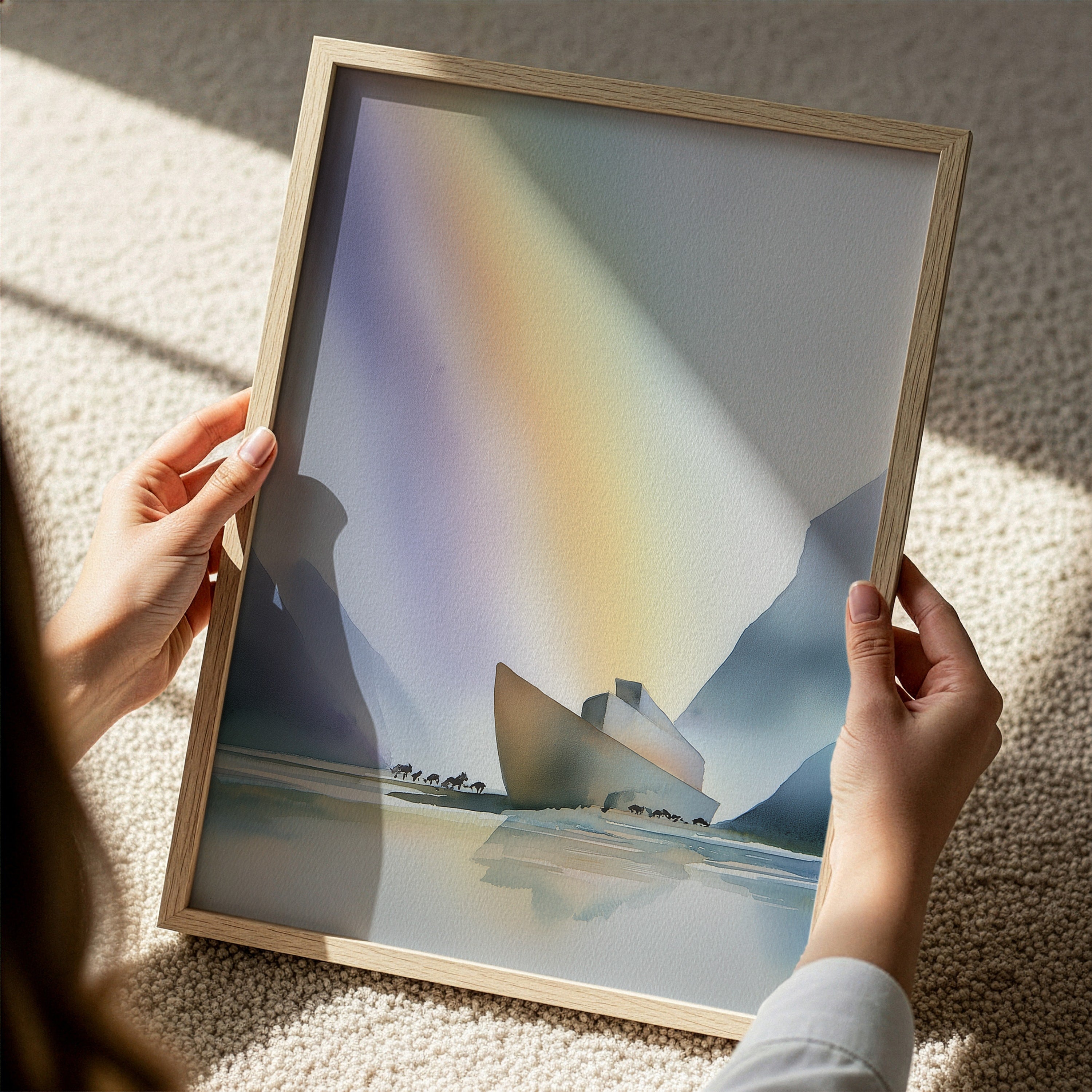 Noah's Arc - Abstract Watercolor