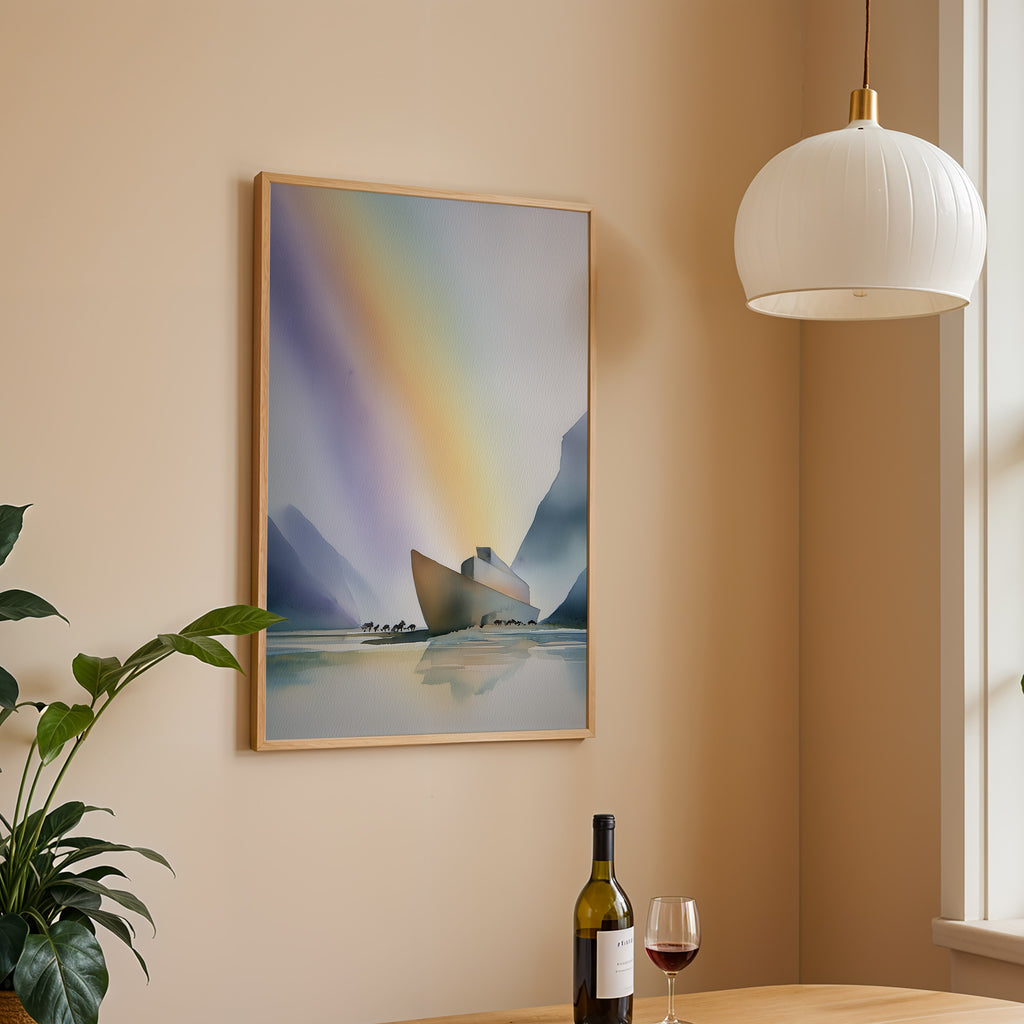 Noah's Arc - Abstract Watercolor