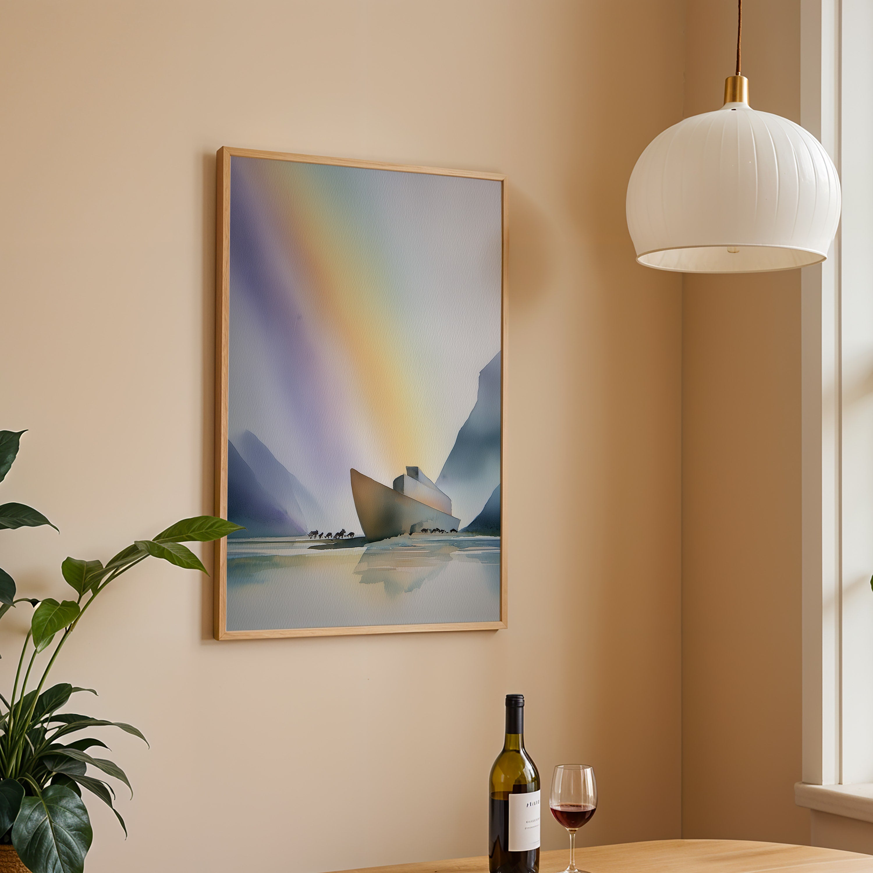 Noah's Arc - Abstract Watercolor