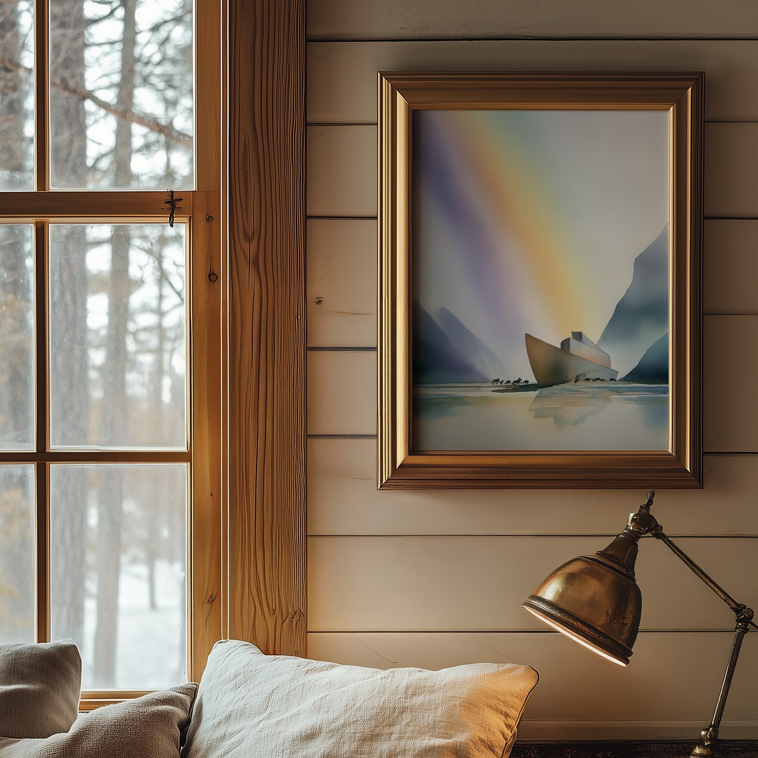 Noah's Arc - Abstract Watercolor