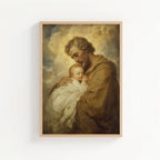 Saint Joseph Holding Baby Jesus