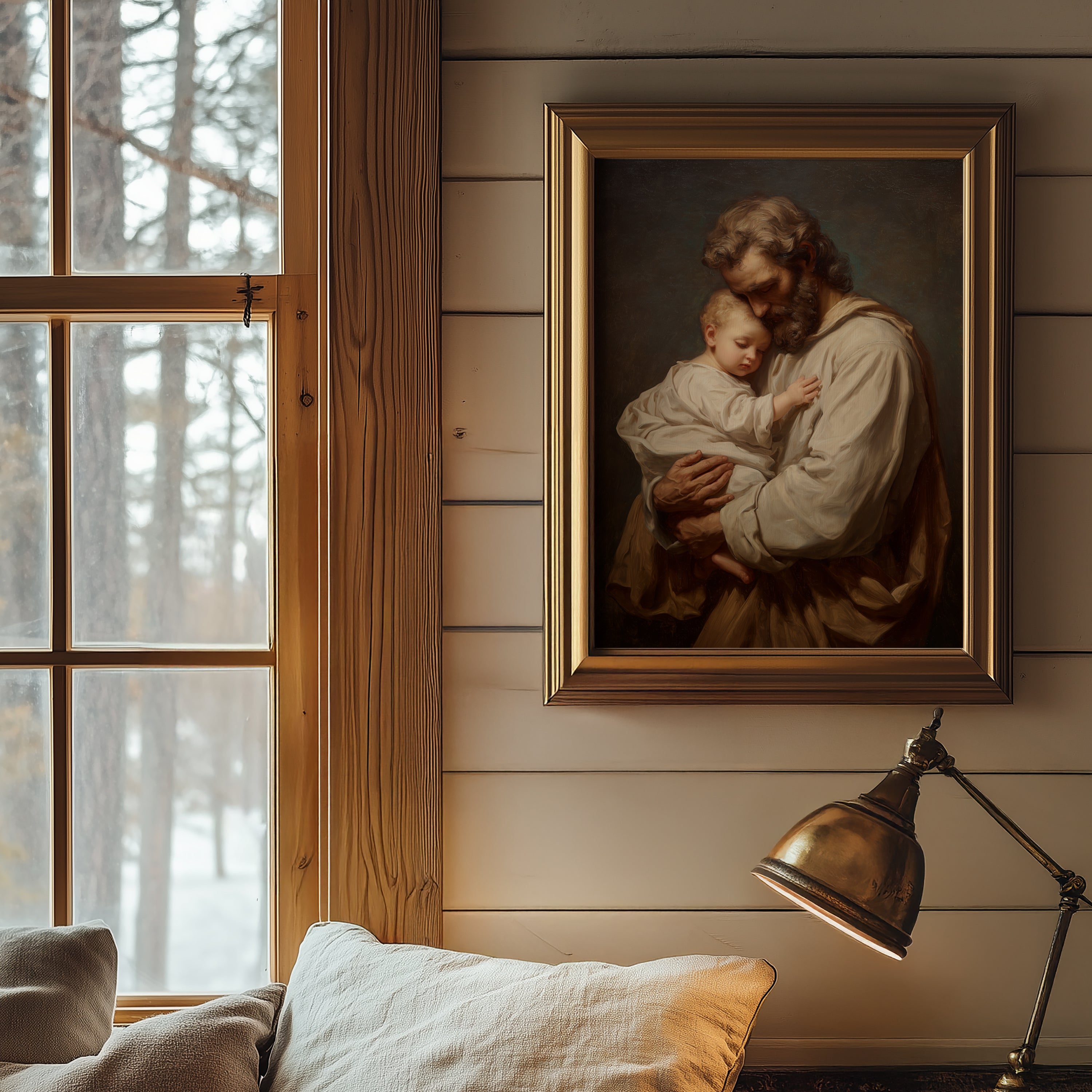 Saint Joseph Holding Infant Jesus