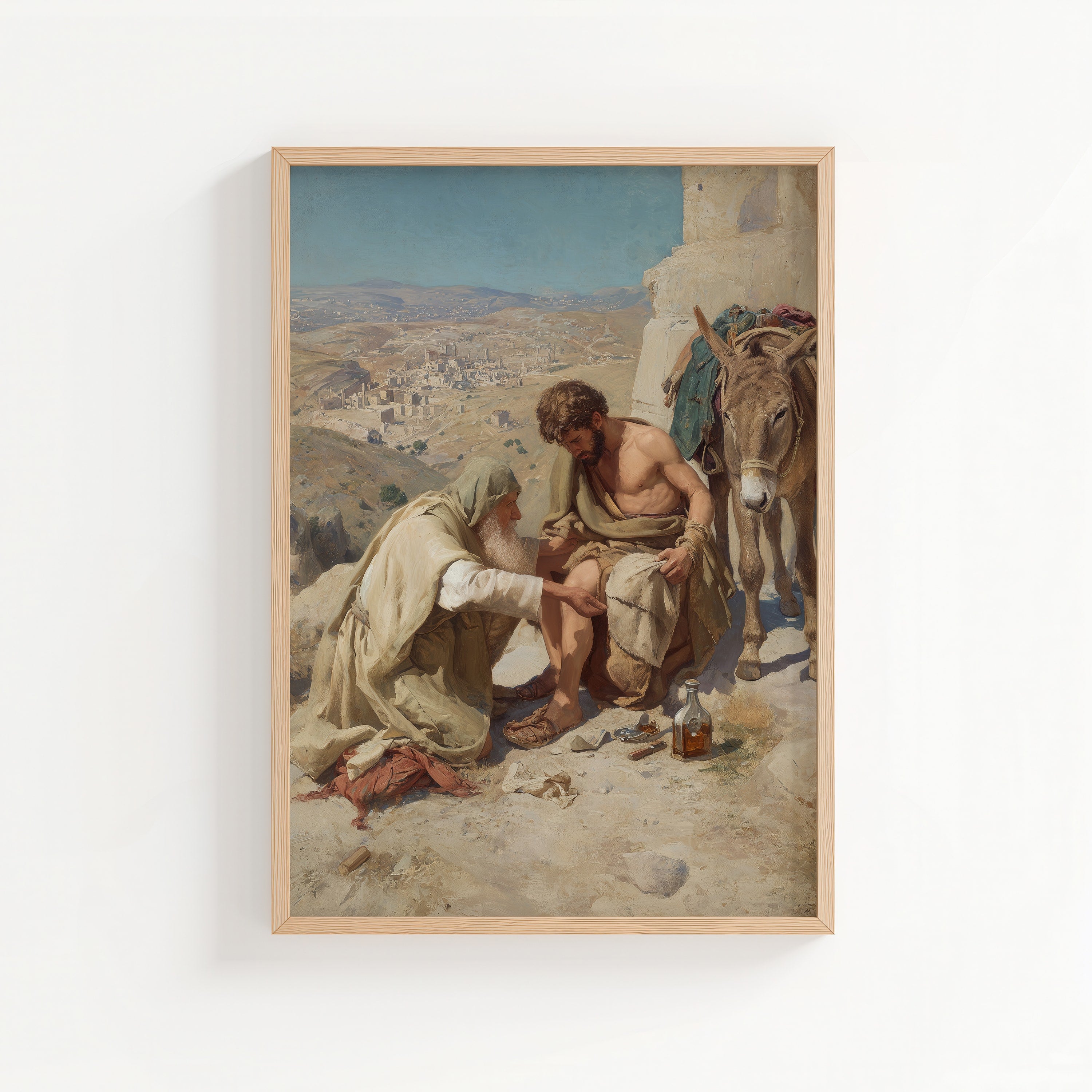 The Good Samaritan Helping the Injured Man