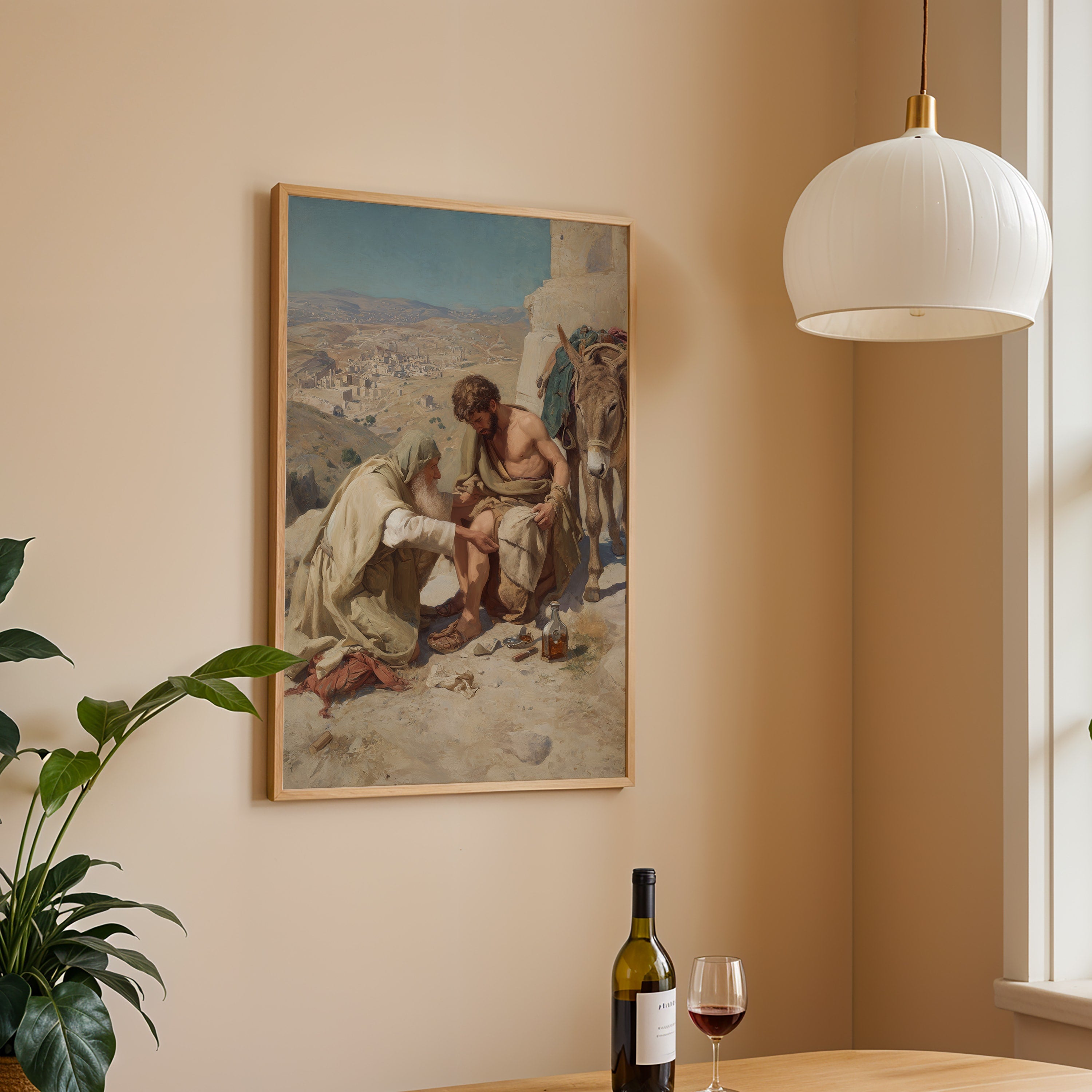 The Good Samaritan Helping the Injured Man