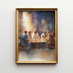 The Last Supper: Abstract Watercolor Print