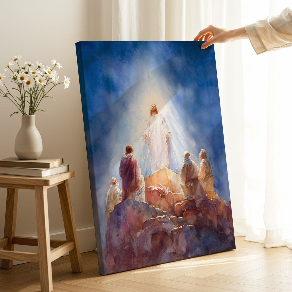The Transfiguration of Jesus: Watercolor Print