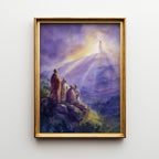 The Transfiguration of Jesus: Abstract Watercolor Print