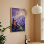 The Transfiguration of Jesus: Abstract Watercolor Print