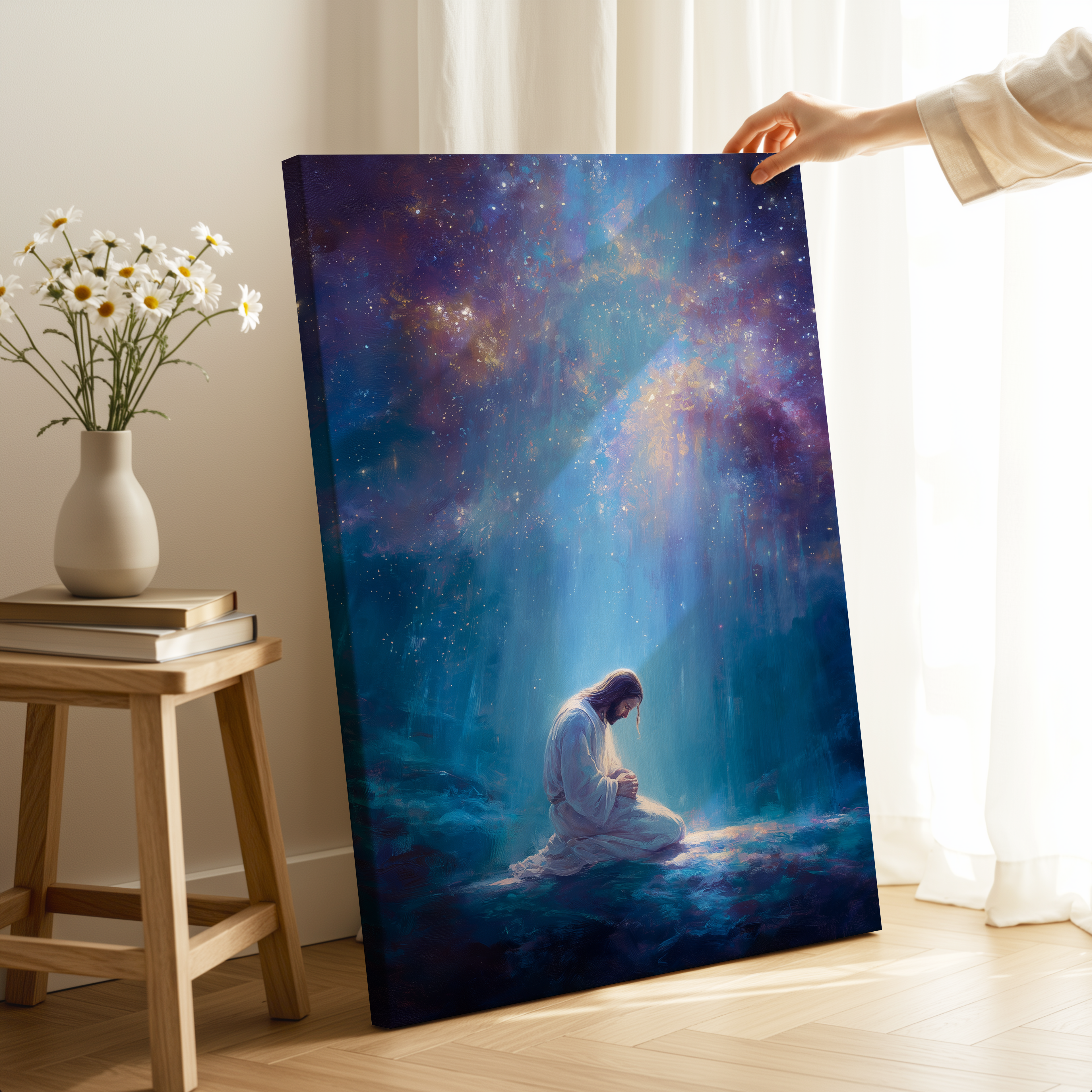 Jesus Praying With The Stars
