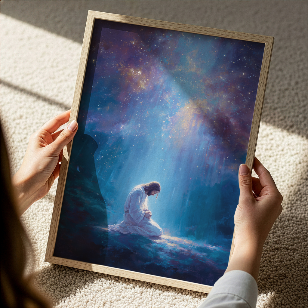 Jesus Praying With The Stars