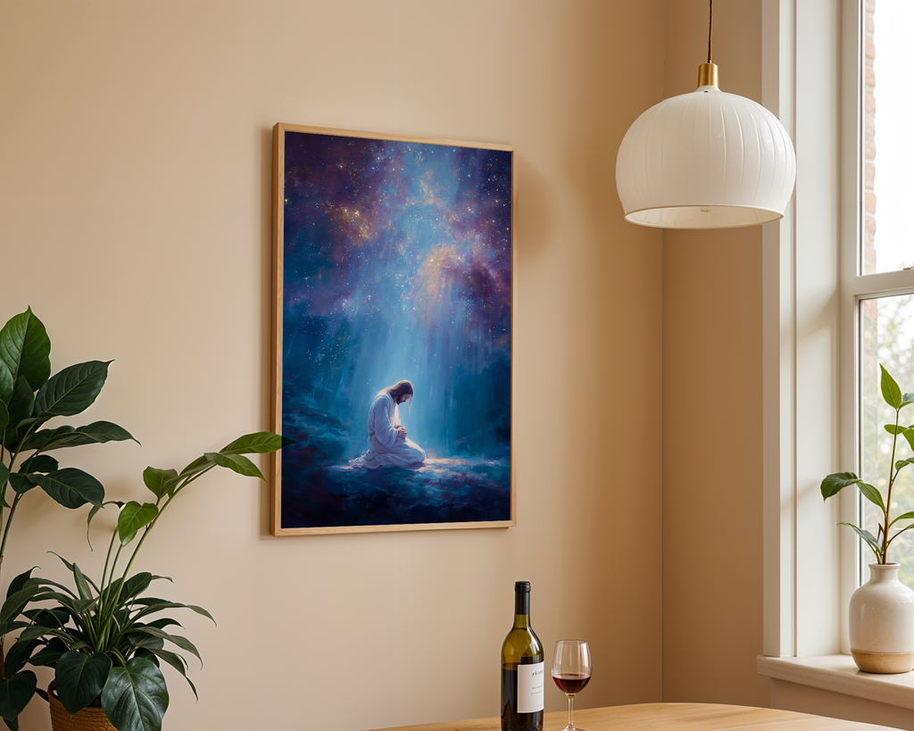 Jesus Praying With The Stars