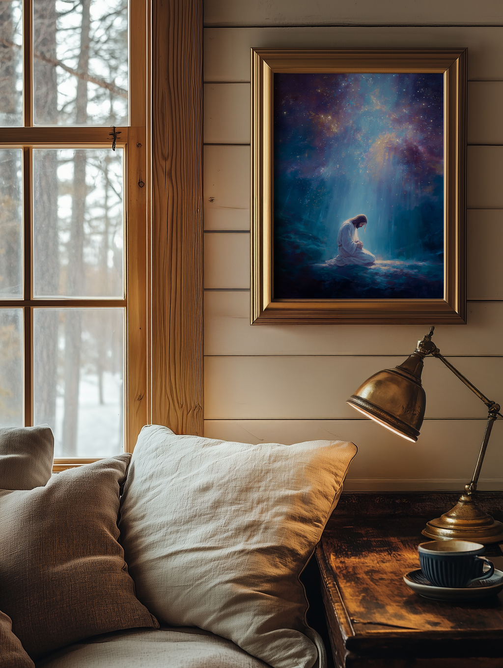 Jesus Praying With The Stars