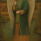 Saint Raphael the Archangel - Traditional Oil Paint Style