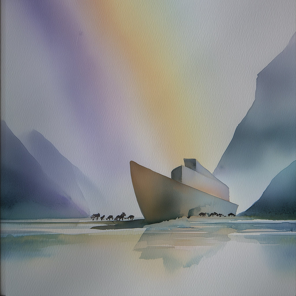 Noah's Arc - Abstract Watercolor