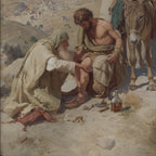 The Good Samaritan Helping the Injured Man