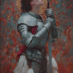 Saint Joan of Arc in Prayer