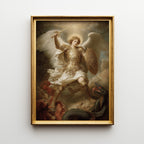 Saint Michael the Archangel Defeating the Serpent Lucifer